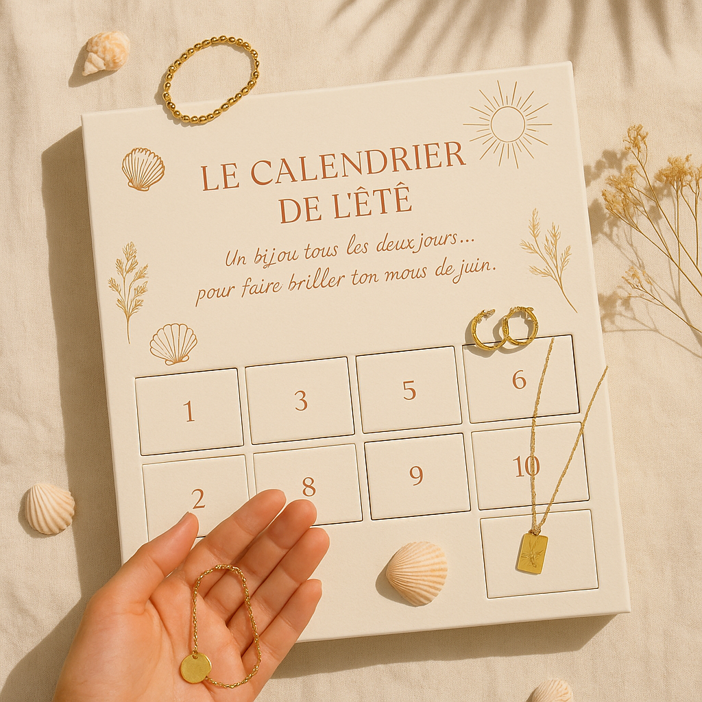 🌞 Le Calendrier de l’Été - Édition Bijoux 🌿