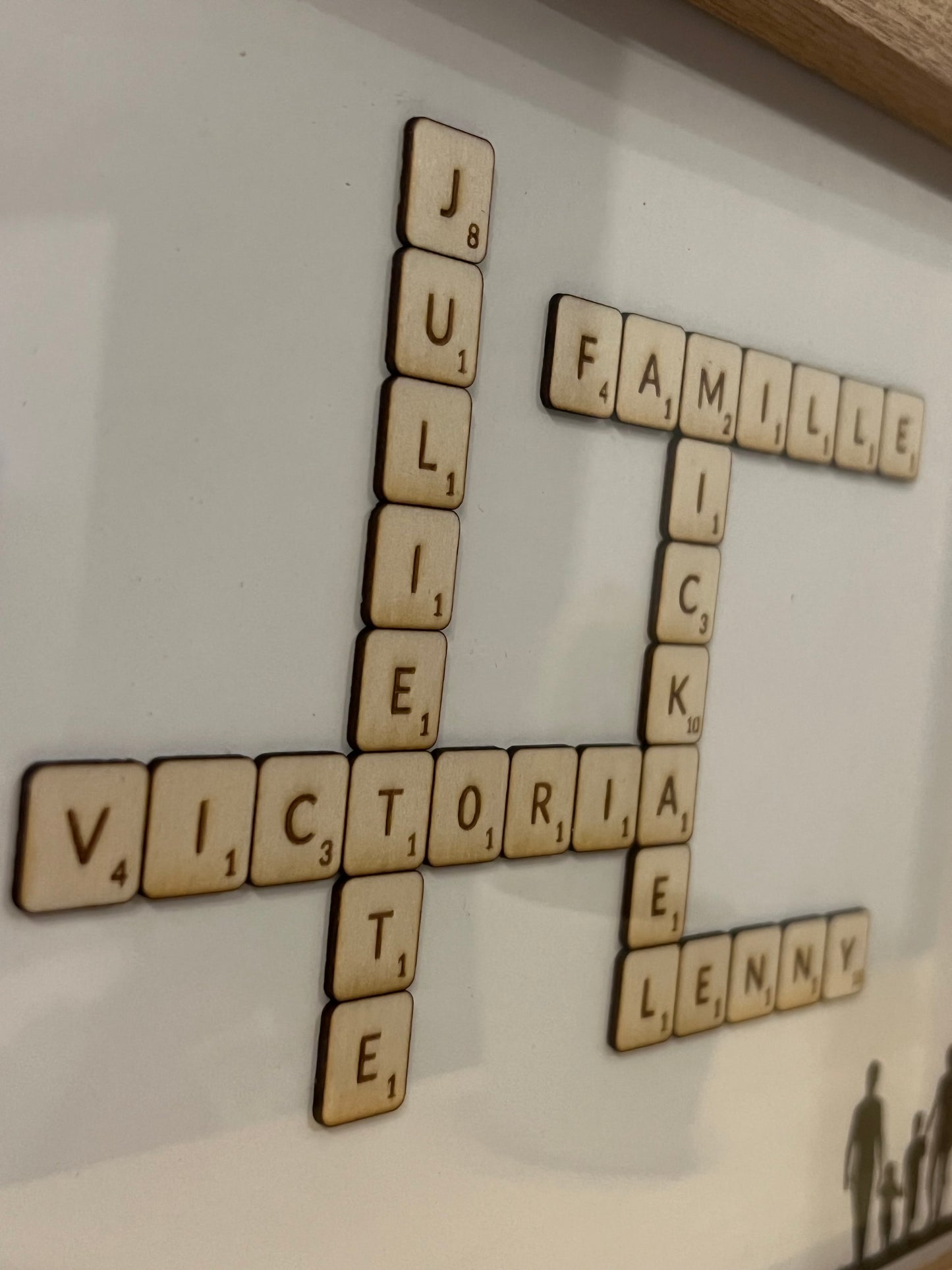 Tableau personnalisé "Famille Scrabble"