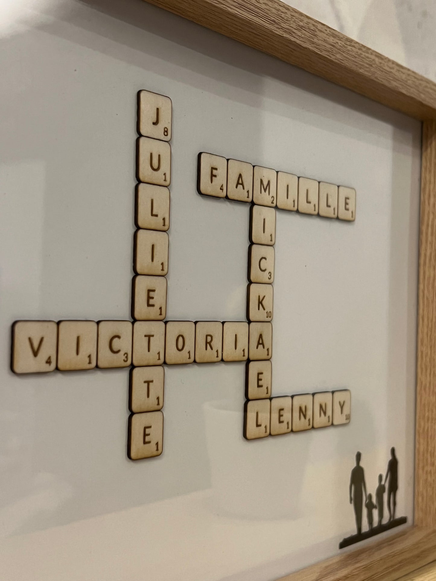 Tableau personnalisé "Famille Scrabble"