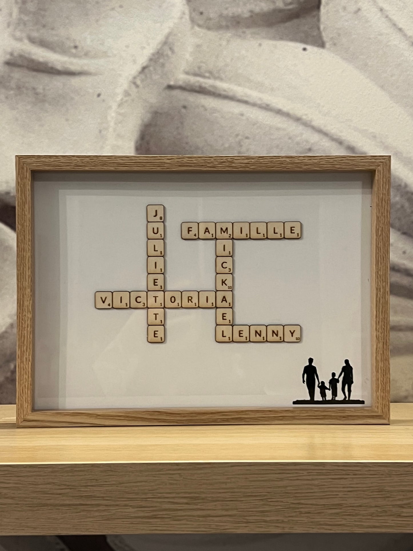 Tableau personnalisé "Famille Scrabble"